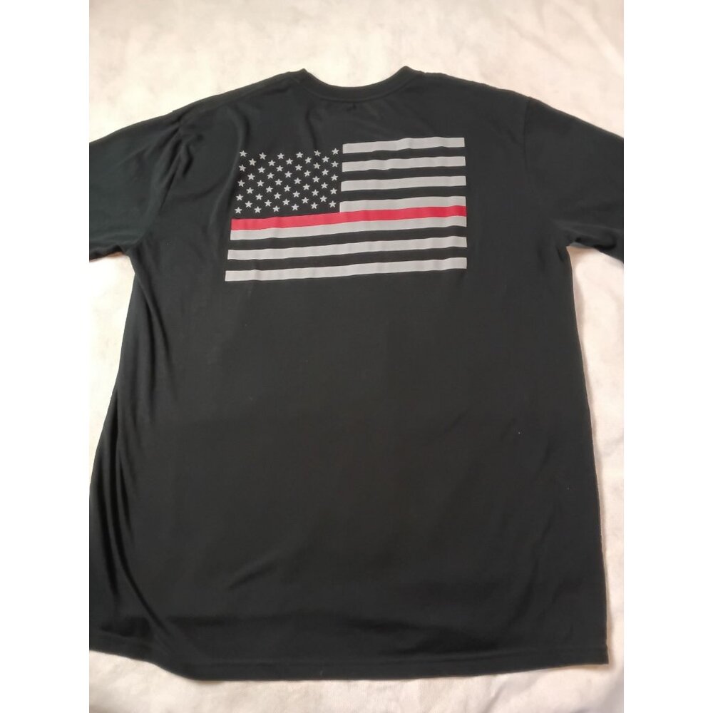 American Pride Mens T-Shirt Thin Red Line XL